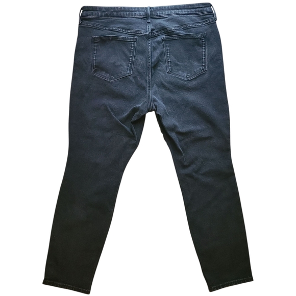 Old Navy Women’s Pop Icon Skinny Jeans 16 Short Dark Wash Mid Rise Stretch - Picture 4 of 12